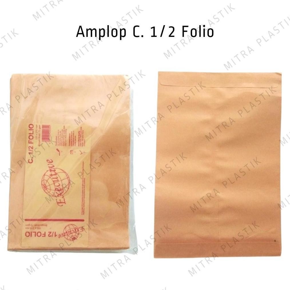 

Amplop Coklat C 1/2 Folio isi 100 pcs / Amplop Kwarto Kuarto Envelope Besar Cokelat RB07