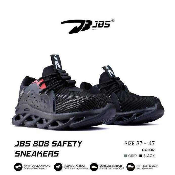 

Terlaris Sepatu Safety Sneakers Jbs 808 Steel Toe Anti Tusukan