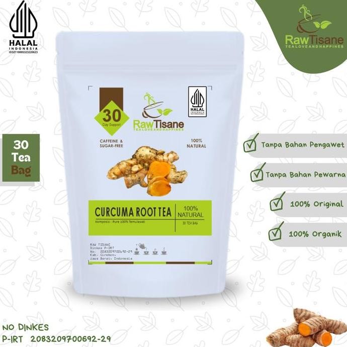 

SALE!!! Curcuma Root Tea : Teh Temulawak Pure 100% Organic - 30 Tea Bag