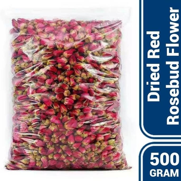 

SALE!!! Red Rosebud Teh / Kuncup Bunga Mawar Merah 500 Gram