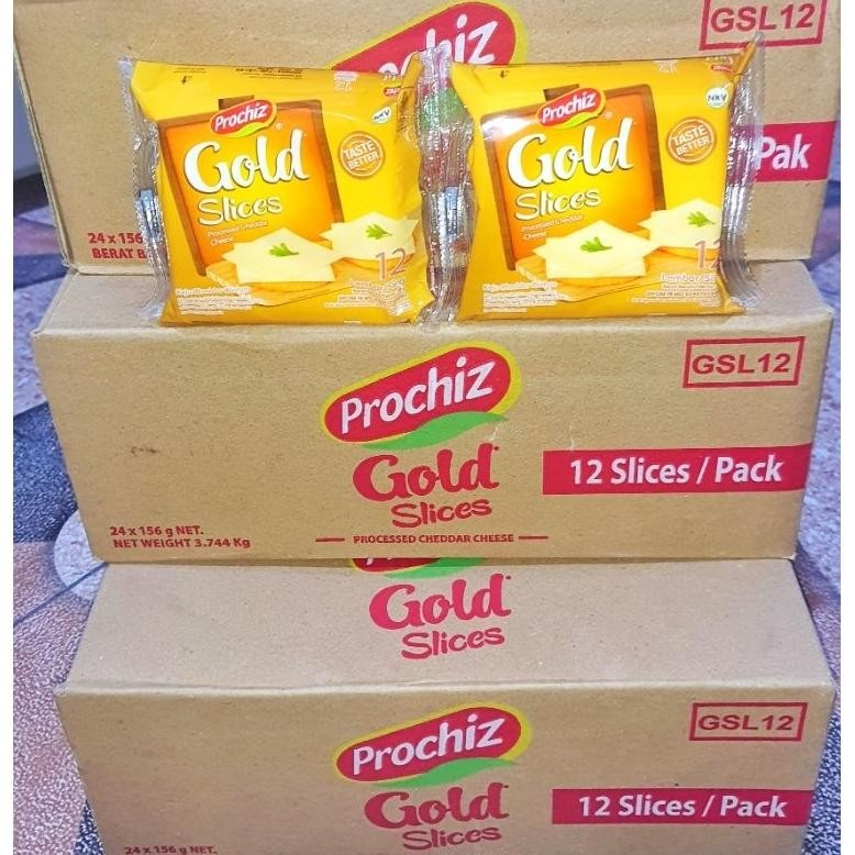 

Baru Prochiz Gold Cheese Slice 12 Pack - Isi Karton Keju Lembaran