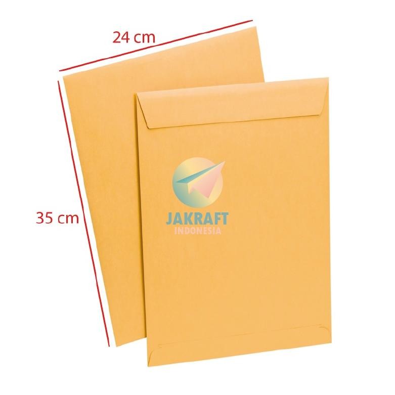 

Baru Amplop Coklat BRIO Folio F4 FC Isi 100 | Amplop Coklat Polos Seal Tebal 80gsm