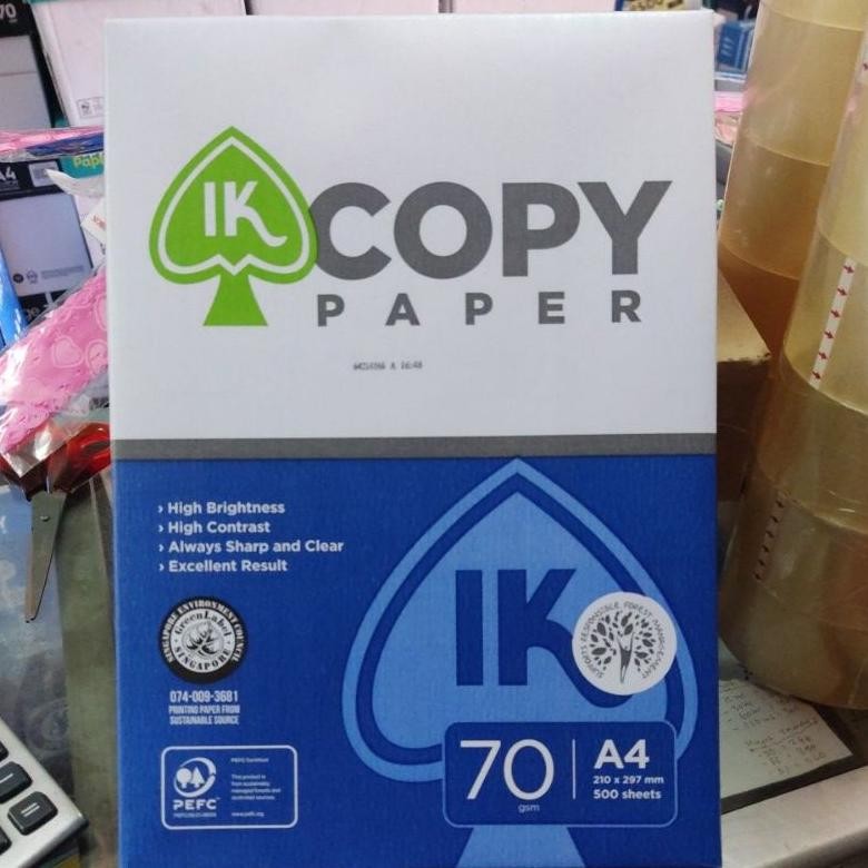 

Sale! Kertas Fotocopy A4 70Gsm & F4 70Gsm - 1 Dus Isi 5 Rim - Copy Paper