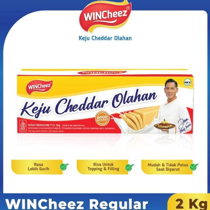 

(Expert) Keju WinCheez Cheddar 2kg / CHEDDAR CHEESE BLOCK WINCHEEZ