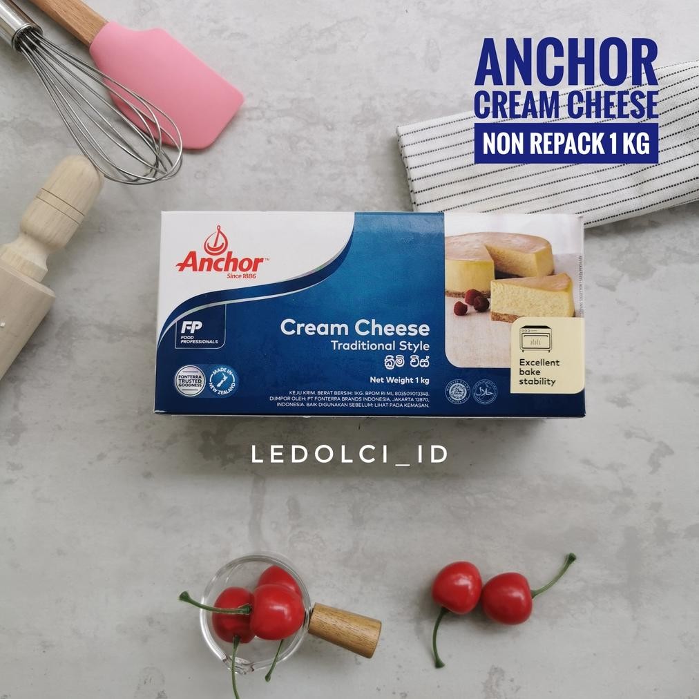 

Baru Anchor Cream Cheese 1Kg - Kemasan Asli Halal Shopeefood