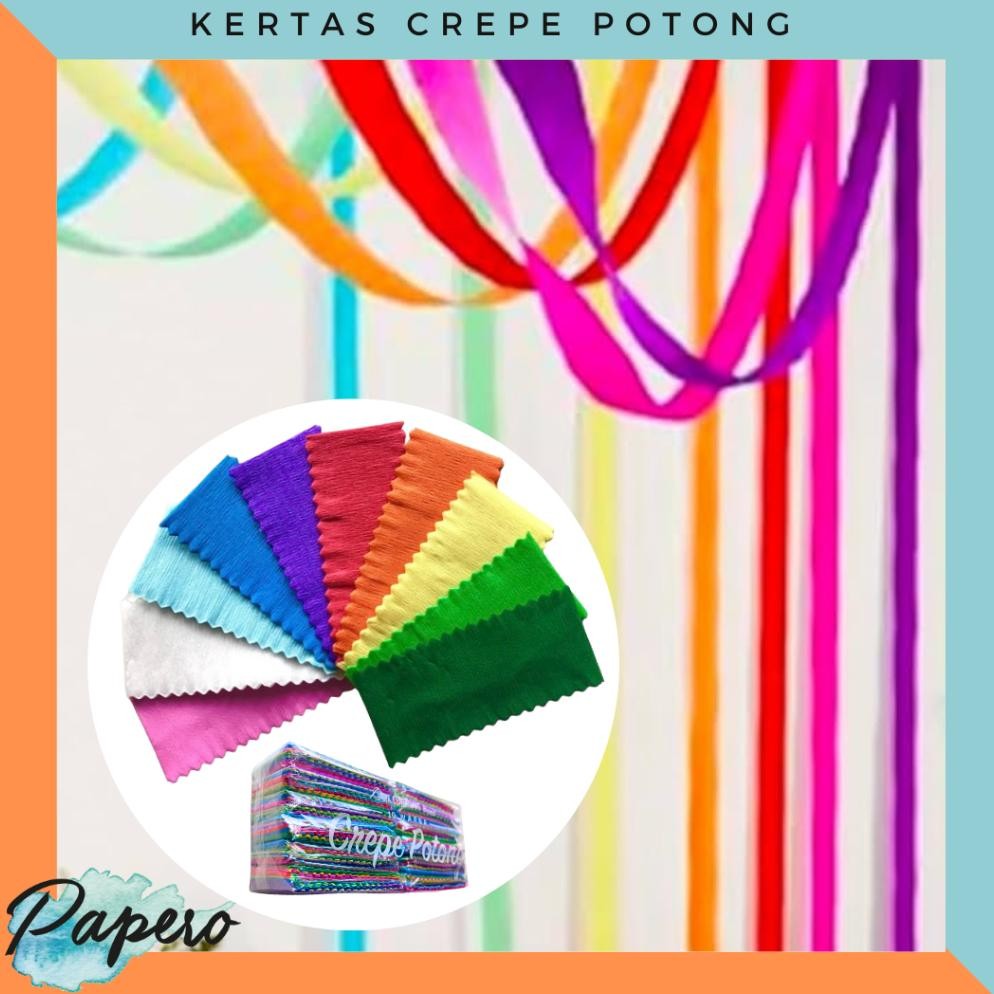 

Sale! Kertas Crepe/Krep Warna-Warni Potong | Isi 12 Pack | Kertas Kerajinan