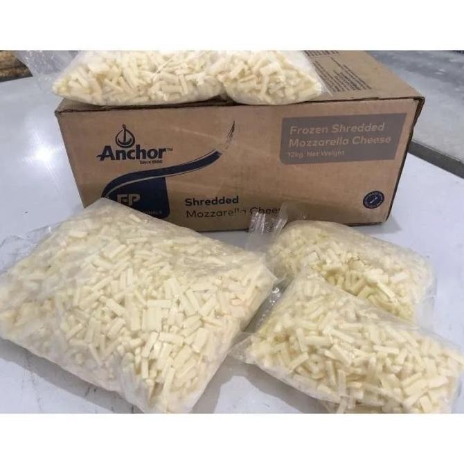 

(Expert) ANCHOR MOZZARELLA CHEESE ECER 500GR SHEREDED U/ TOPPING PIZZA/SNACK DLL