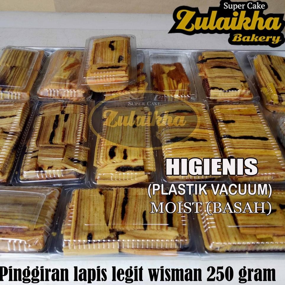 

Pinggiran Kue Lapis Legit Wisman 250G Cemilan Sehat