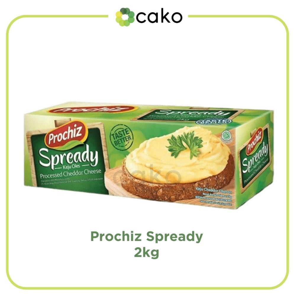 

Baru Keju Oles Prochiz Spready 2kg - Cheddar Spread Halal Jumbo Pack