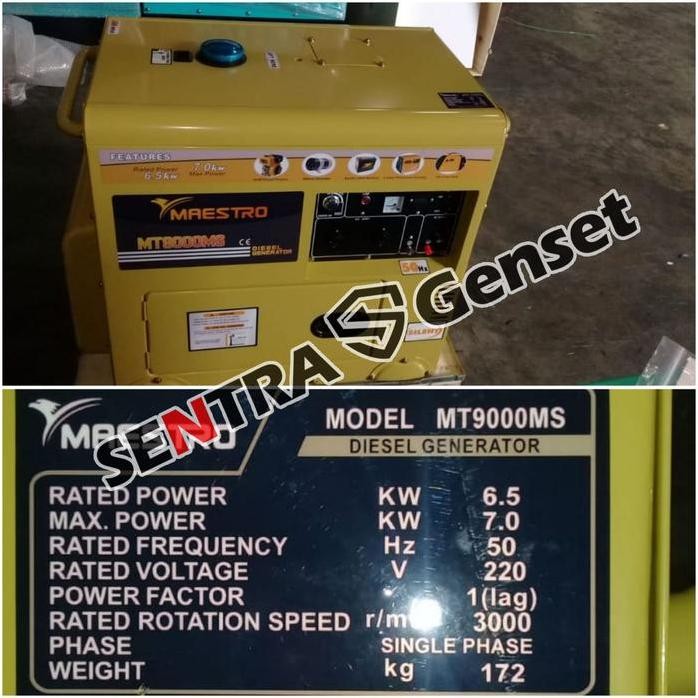

Terlaris Genset 7000 Watt Maestro Mt9000Ms Mt 9000 Ms