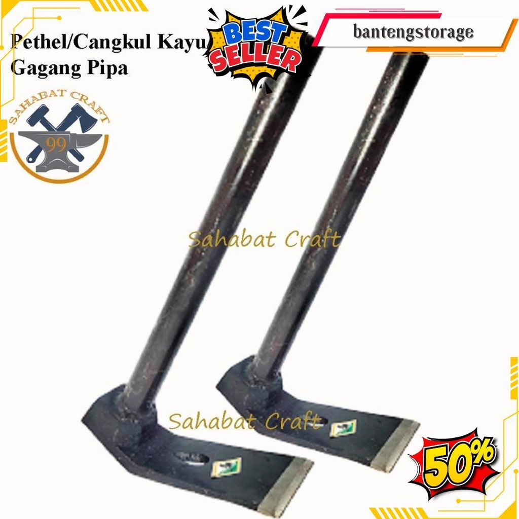 Petel Gagang Besi / Banci Pethel Cangkul Tukang Kayu / Perimbas Kayu Cangkul Mini Original Produk