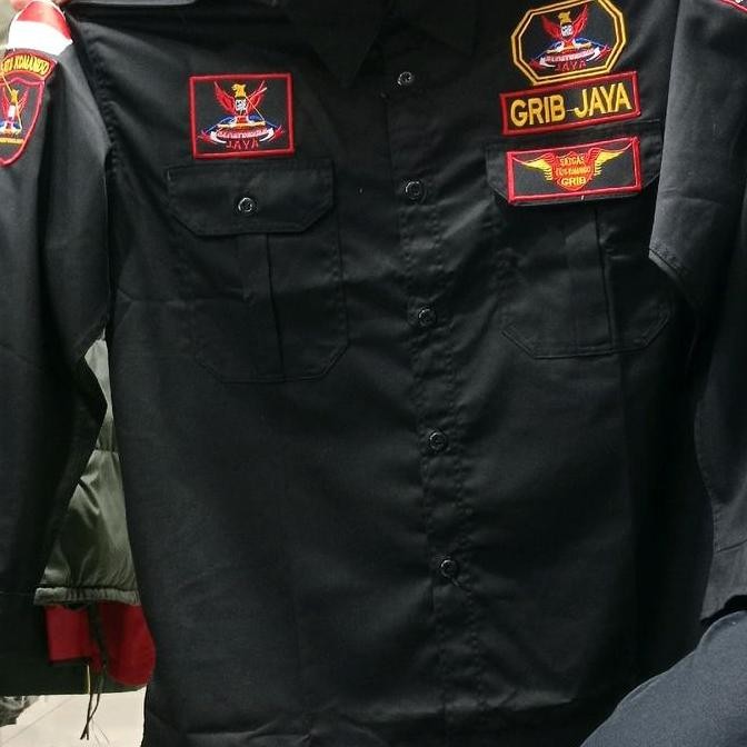 SERAGAM GRIB JAYA/KEMEJA GRIB JAYA LENGAN PANAJNG KEMEJA GRIB