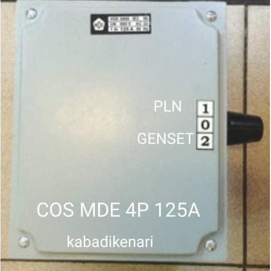 

Terlaris Ohm Saklar 4P 125A Mde Cos Change Over Switch Pln Genset Panel Box Gz