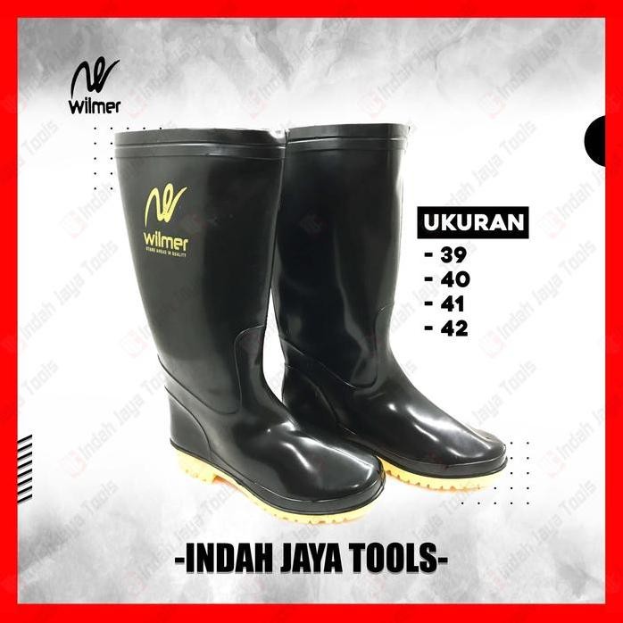 

Terlaris Wilmer Sepatu Boot Hitam Karet Tinggi Proyek Safety Boots