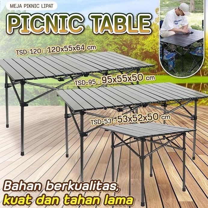 

Terlaris Bettergrow Meja Pinknik Camping Hiking Lipat Portable Multifungsi Gratis Tas Penyimpanan Foldable Table Outdoor Premium Kursi