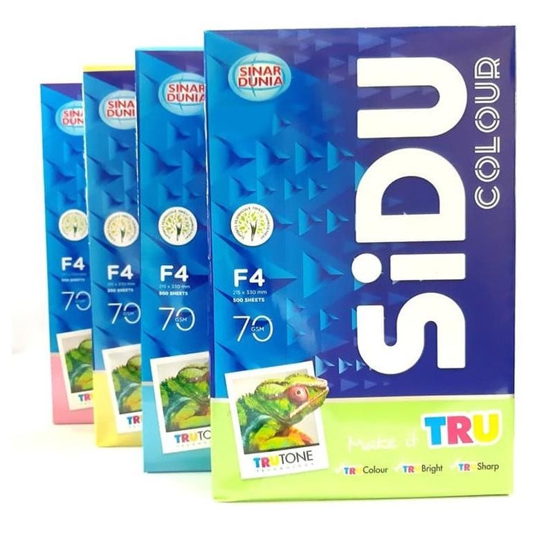 

Sale! Kertas Hvs Warna F4 70Gr Sidu - Kertas Warna Folio Isi 1 Rim