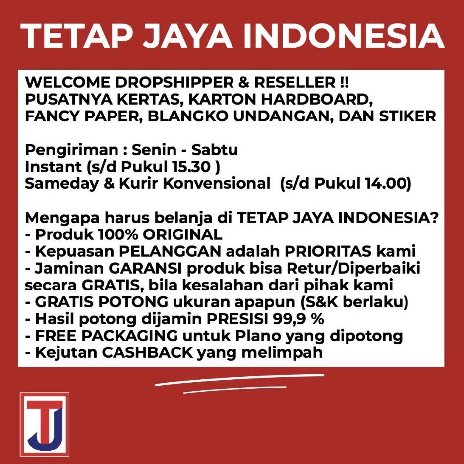 

Sale! Kertas Hvs 100Gr Rap - Folio/A4/Quarto Isi 500 Lembar Kertas Tebal