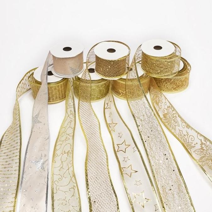 

Pita Pohon Natal Roll Glittering Gold 5cm pita roll pita organdi pita satin pita mini pita natal pita dekorasi natal pita hiasan natal pita pajangan natal ribbon