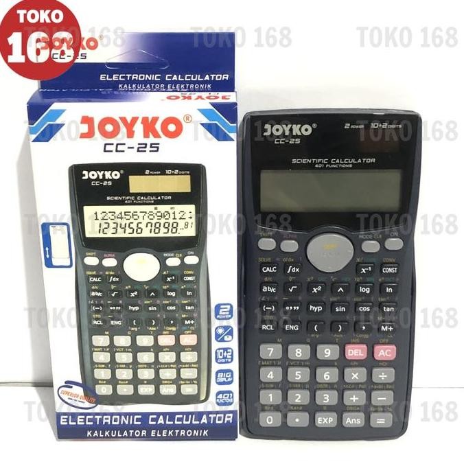 

restock Joyko Scientific Calculator/Kalkulator Ilmiah CC-25 401 Function (PCS)