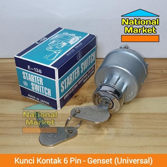 

Terlaris Eiko E-138 Kunci Kontak 6 Pin Genset Starter Universal 6Pin