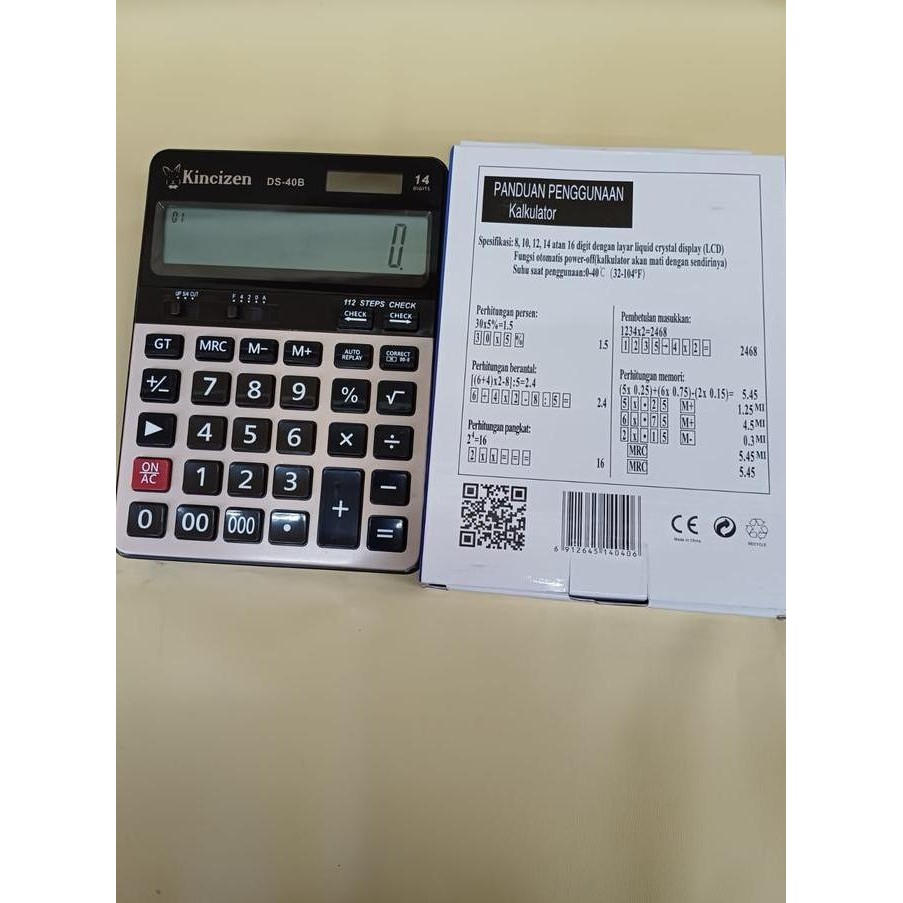 

restock kalkulator KINCIZEN DS 40B ramah di saku