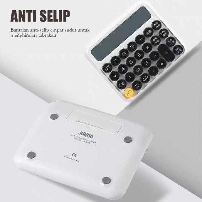 

restock Kalkulator Warna Permen 12 Digits Layar Led Besar JUNNO Candy Color Calculator Alat