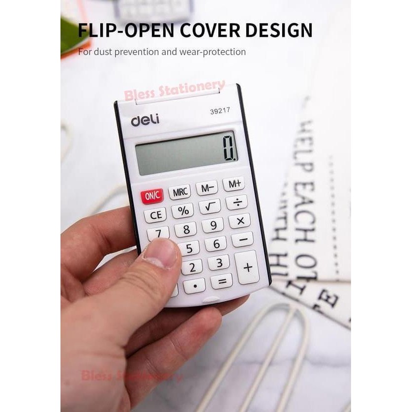 

restock Deli - Pocket Calculator 8-digit with cover (E39217)