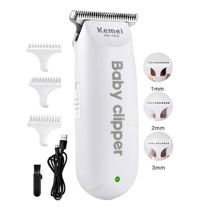 Terlaris Kemei Km 1319 Baby Hair Shaver Baby Kemei Shaving Machine Km 1319