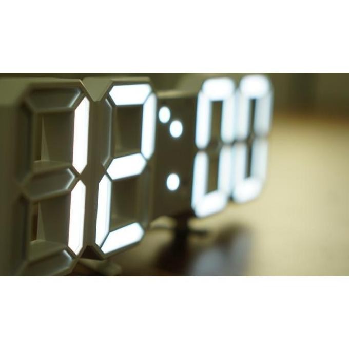 JAM DINDING DIGITAL LED/JAM MEJA-ALARM-SUHU/JAM 3D BESAR MODERN