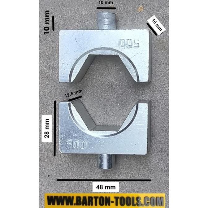 Mata Crimping Dies 16-500mm FYQ-400 FYQ-500 BARTON Hydraulic Tools 400mm Tang Press Skun Hidrolik To