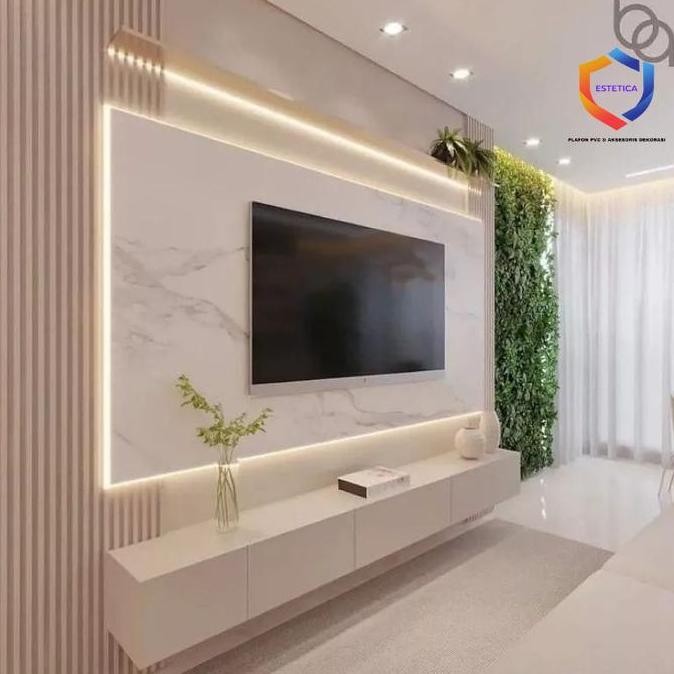 Marmer Panel PVC Dekorasi Dinding Motif Corak