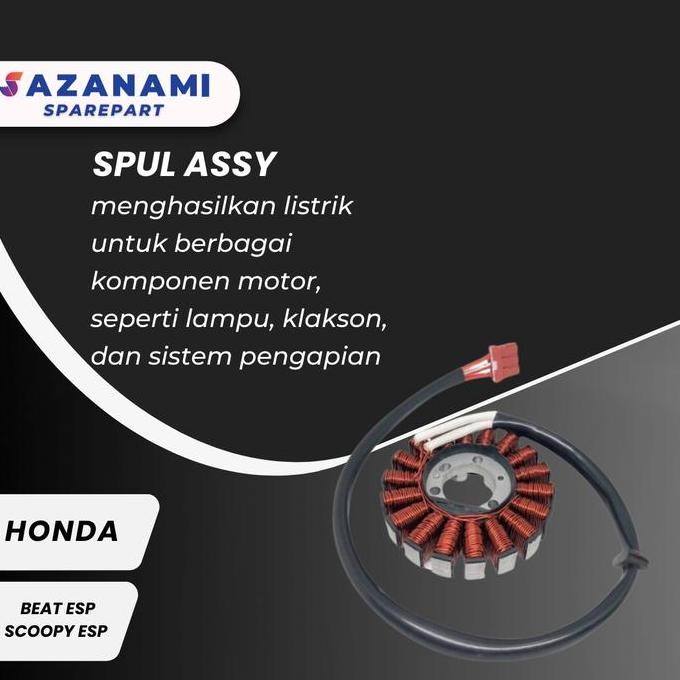 SPUL ASSY MOTOR HONDA BEAT ESP HONDA SCOOPY ESP