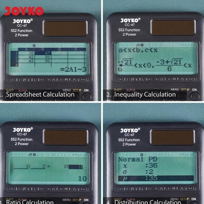 

restock Calculator Kalkulator Joyko CC-67 Scientific 552 Functions