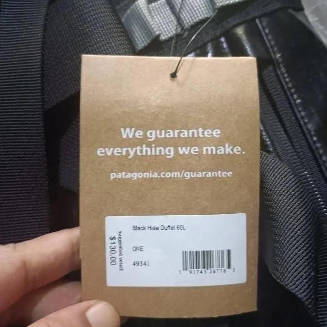 ready Travel Bag Patagonia black hole Duffel 60L