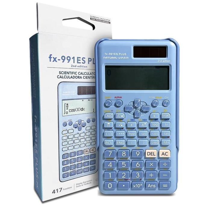 

restock Kalkulator Scientific ilmiah FX-991EX/991ES-Plus Calculator Scientific Kalkulator Scientific 417 Fungsi/Dua Sumber Tenaga Baterai Dan Tenaga Matahari/40 Konstanta RumusHitam\Biru\Pink