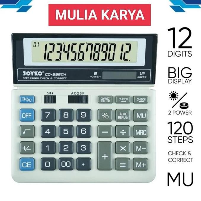 

restock Calculator Kalkulator Joyko CC-868CH 12 Digits Check Correct