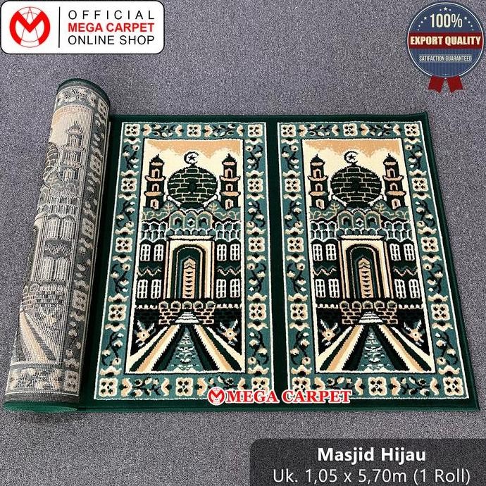 Sajadah Roll / Karpet Masjid / Karpet Mushola [Masjid Hijau]