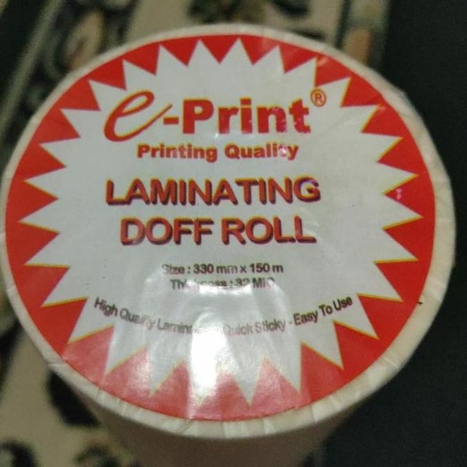 

ready !!! Laminasi Panas Lamimating Doff Glossy Roll Film e-Print 330mmx150m