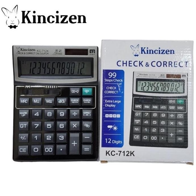 

restock Kalkulator Kincizen Kc 712K 12 Digit / Calculator Kincizen 712 K