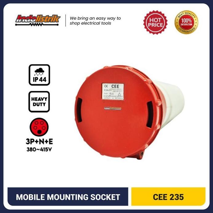 

Terlaris Industrial Mobile Mounting Socket Tab Cee 235 Untuk Genset