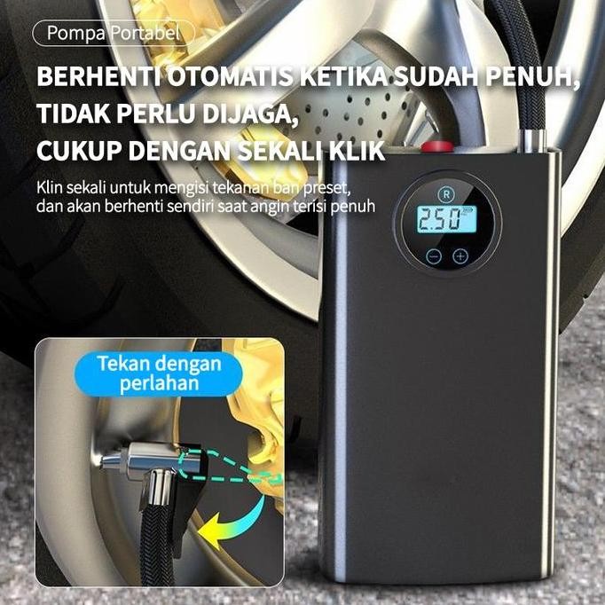 Murah Pompa Angin Mobil Inflator Pompa Ban Mobil Elektrik Portabel