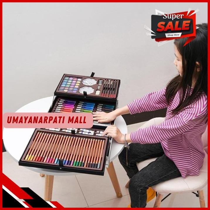 

FU CRAYON SET 145PCS KOPER ALUMINIUM BESI KRAYON PENSIL WARNA 145 PCS TERMURAH