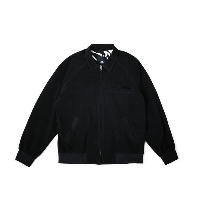 Sale Hoi Polloy - Jacket - Strix Riversible (Black) Unisex Jaket Fit Logo Pria Wanita Zipper