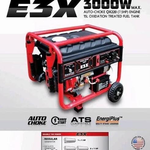 

Terlaris Genset Generator Pro Quip 3000 Watt E3X Stater