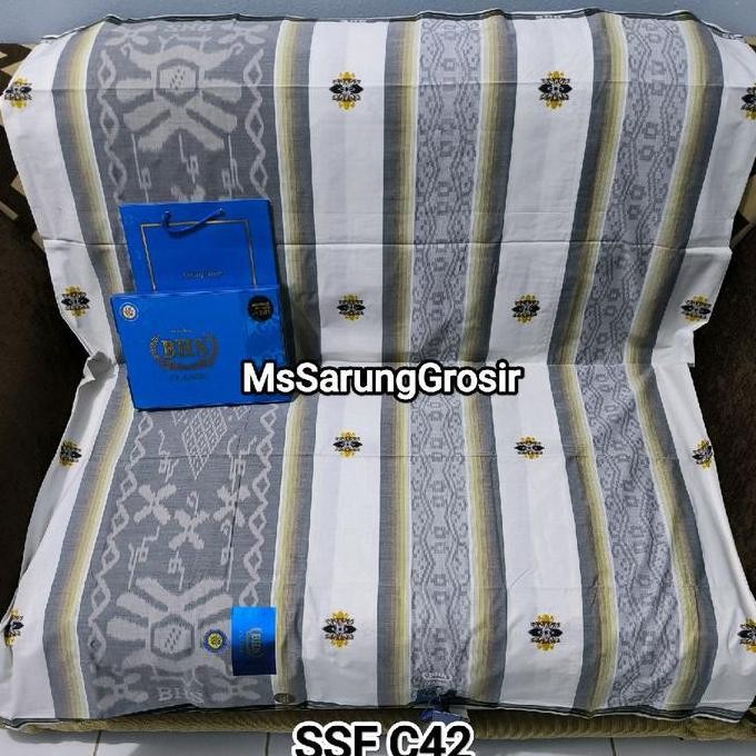 Sarung BHS Classic Songket SSA, SSB, SSF Silver & Gold Muslim Hitam