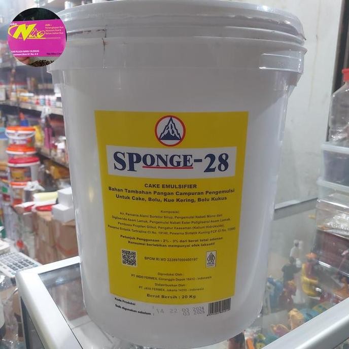 

sponge 28 pelembut/pengembang 1 kg khusus grab dan gojek