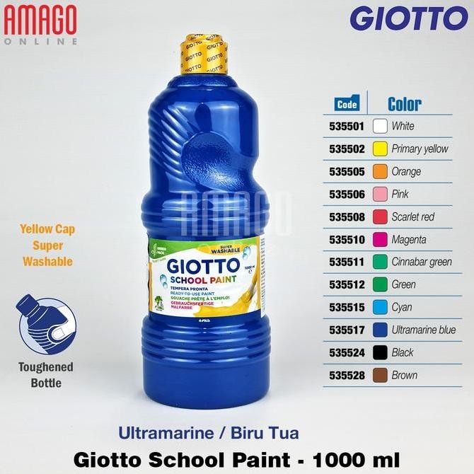 

ready GIOTTO SCHOOL PAINT - ULTRAMARINE BLUE - 1.000 ml - 535517