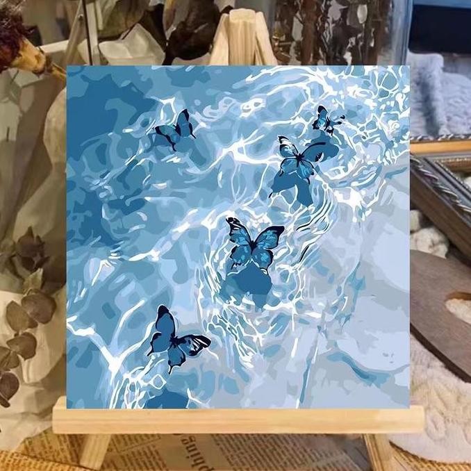 

ready With Frame / Paint by Number / DIY Canvas Acrylic Paint / Painting kit / Deco Colouring art