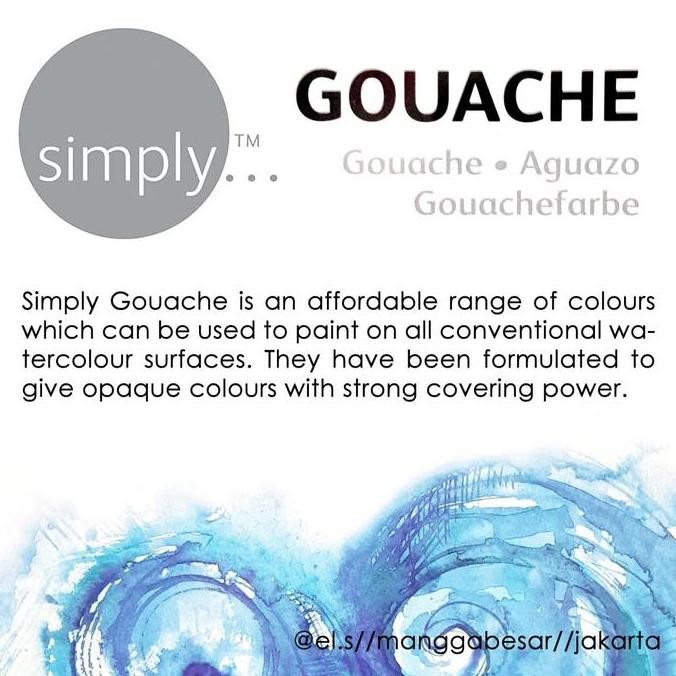 

ready Daler-Rowney Simply Gouache Set 24 Warna (12 ml)