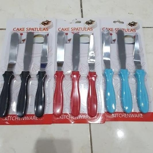 

ready pisau pallete palet kue. satu set isi 3